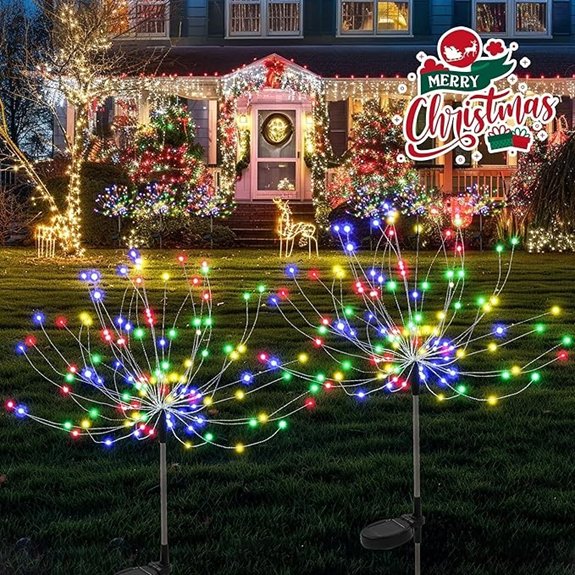 Colorful Solar Garden Lights (2 Pack)