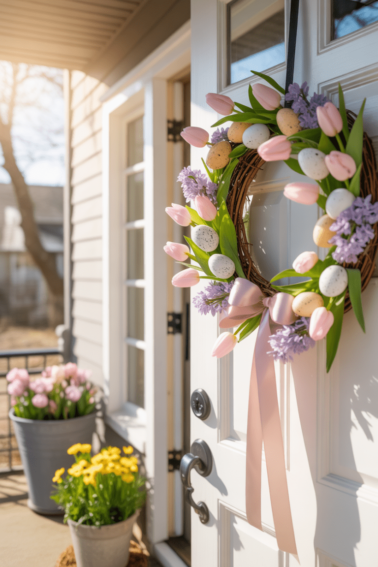 15 Beautiful Easy Easter Wreath Ideas That Make Your Front Door Look Expensive